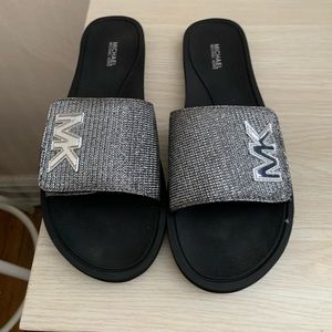 Michael Michael Kors Chain  Mesh Slide